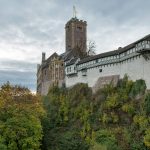 Wartburg Castle on a wooded hilltop, the fortress where Martin Luther sheltered as an outlaw